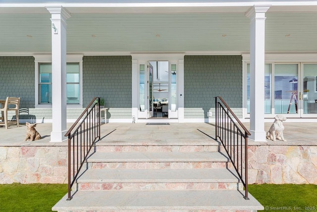 464 Park Blvd, Stratford, CT 06615 - doorway to property with a porch