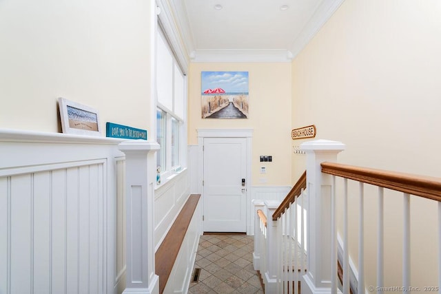464 Park Blvd, Stratford, CT 06615 - interior space with a wainscoted wall and crown molding