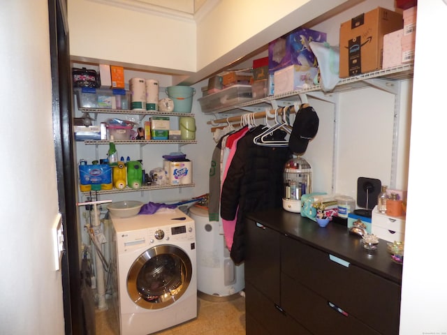 laundry area with washer / dryer