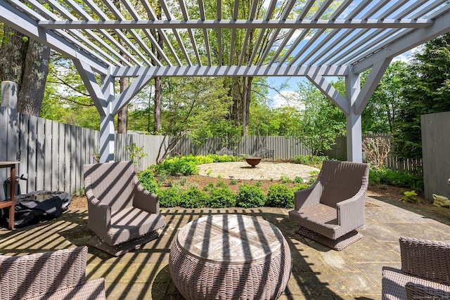 4 Main St, Salisbury, CT 06068 - fenced backyard with a pergola and a patio