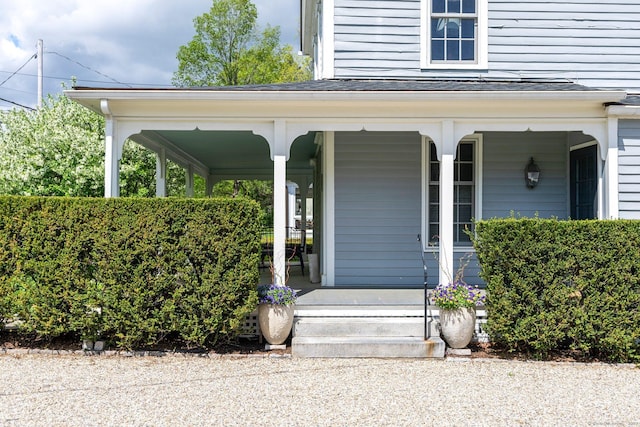 4 Main St, Salisbury, CT 06068 - doorway to property featuring a porch