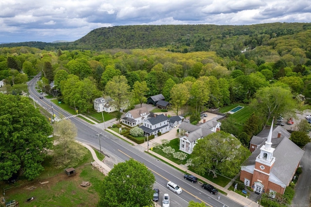 4 Main St, Salisbury, CT 06068 - bird's eye view of a heavily wooded area
