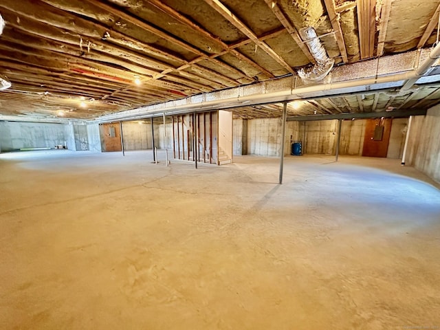 view of basement