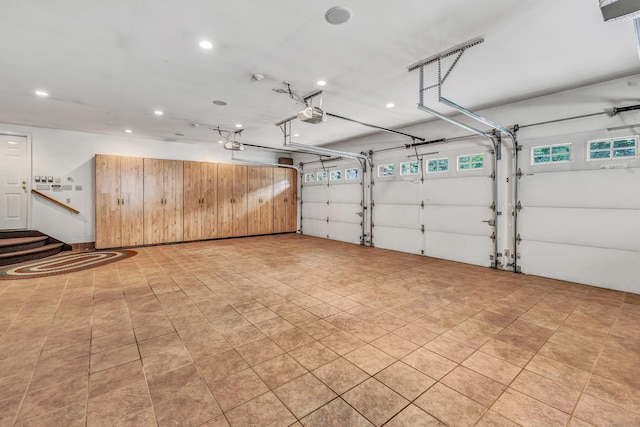 24 Brierwood Dr, Orange, CT 06477 - garage with a garage door opener and recessed lighting