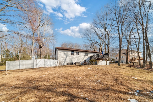 exterior space with a deck