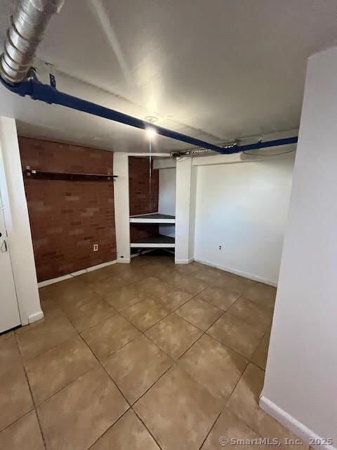 interior space featuring tile patterned flooring