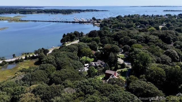 44 Brook St, Groton, CT 06340 - drone / aerial view with a water view