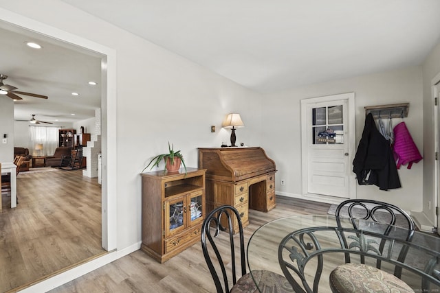 foyer featuring light hardwood / wood-style floors