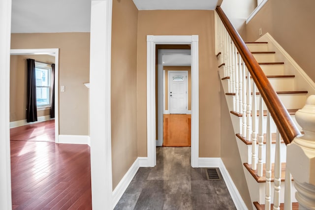 interior space featuring wood-type flooring