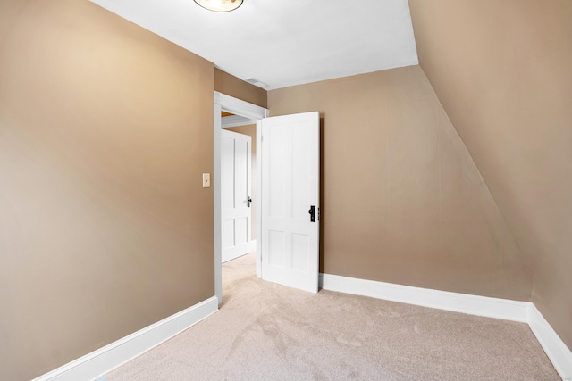 interior space with light colored carpet