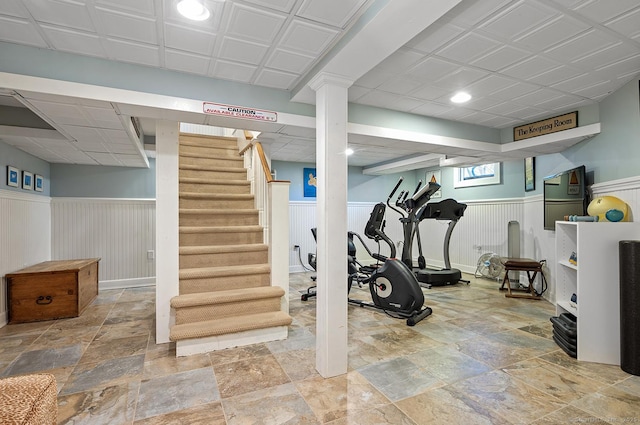 view of exercise room