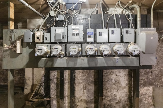 utility room featuring electric panel