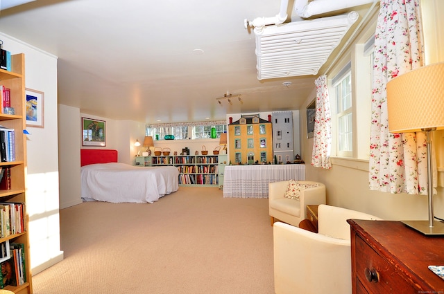 bedroom featuring carpet flooring