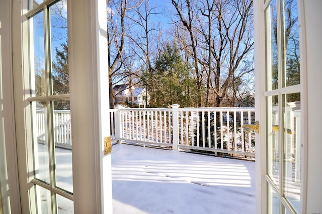 view of doorway to outside