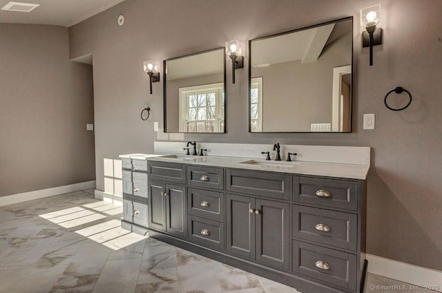 bathroom featuring vanity