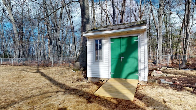 view of outdoor structure