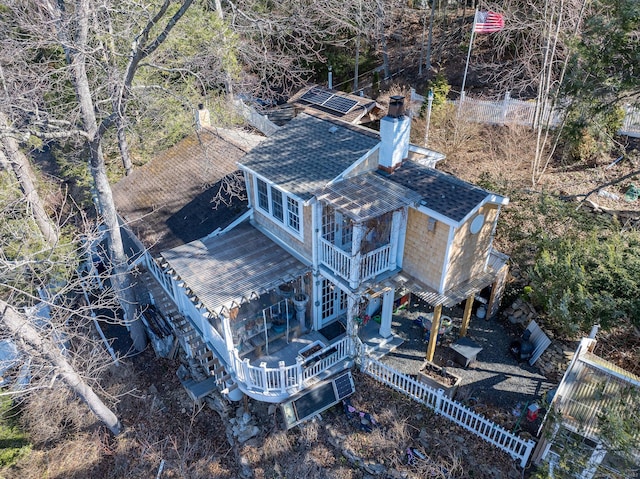 drone / aerial view