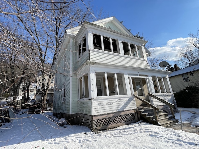 view of greek revival house