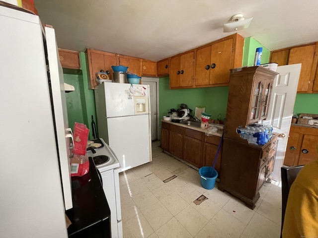 kitchen with white appliances