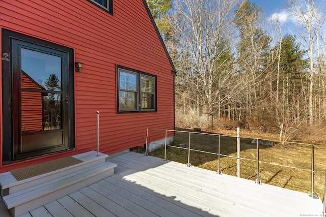 deck with fence