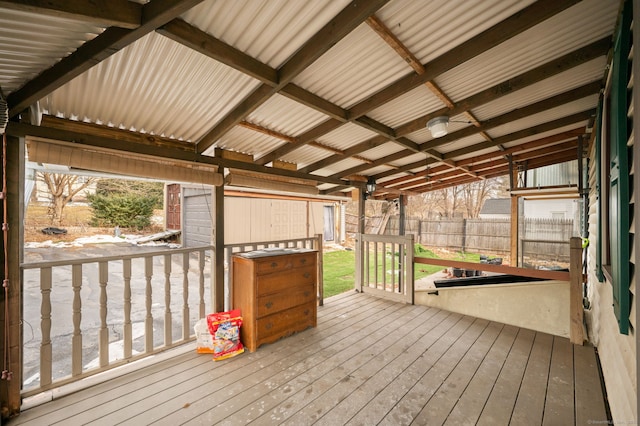 view of wooden terrace