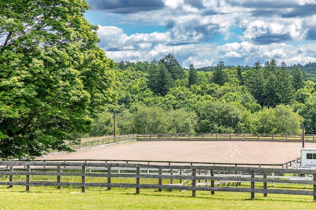 view of property's community with a rural view