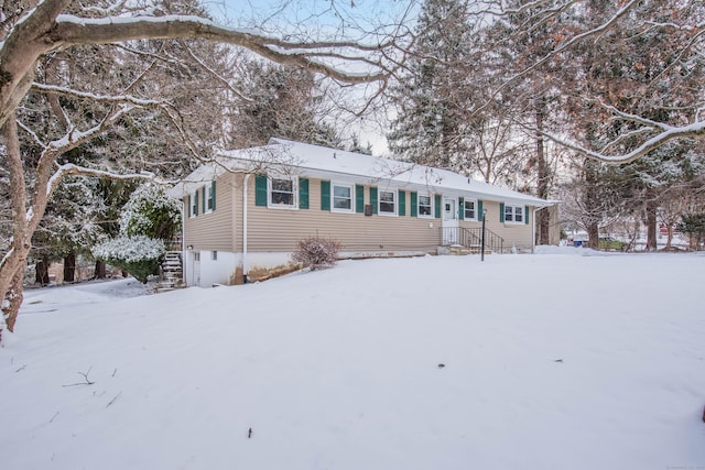 view of ranch-style home