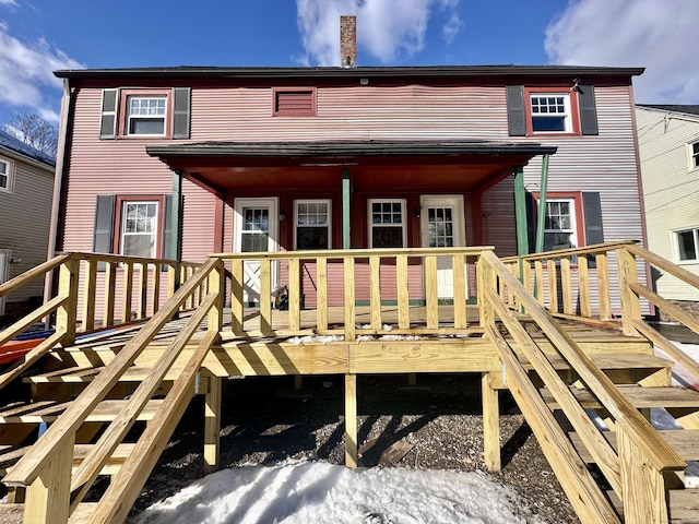 view of rear view of property