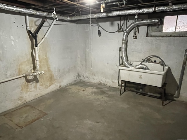 view of basement