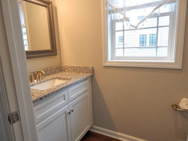 bathroom featuring vanity