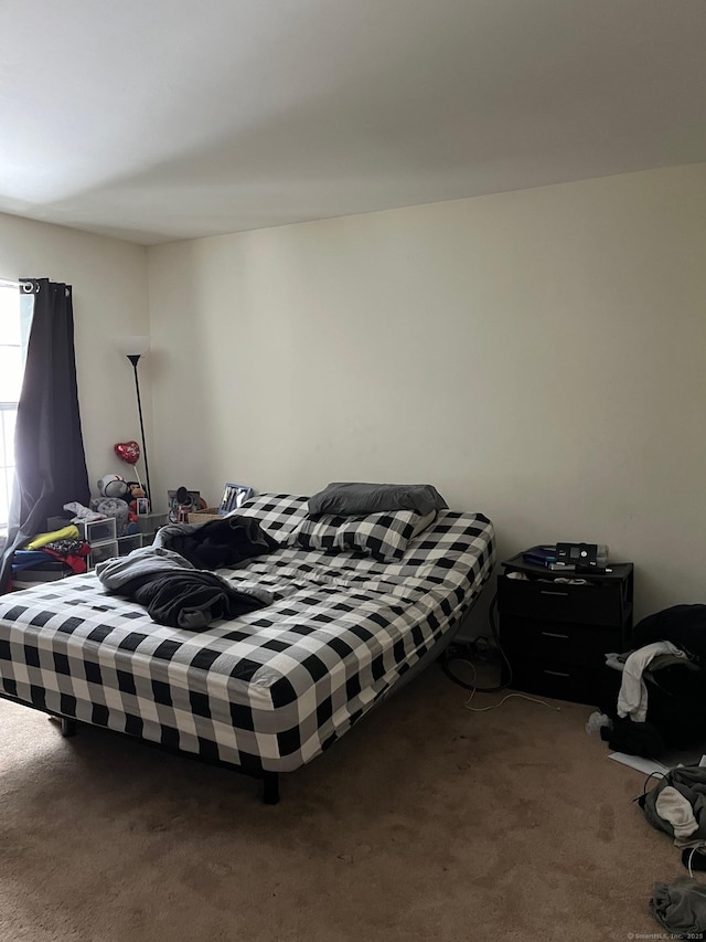 bedroom with carpet floors