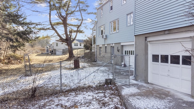 view of snowy yard