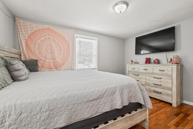 bedroom featuring hardwood / wood-style floors