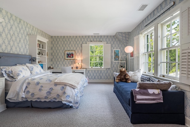 109 Elys Ferry Rd, Lyme, CT 06371 - bedroom featuring wallpapered walls and carpet floors