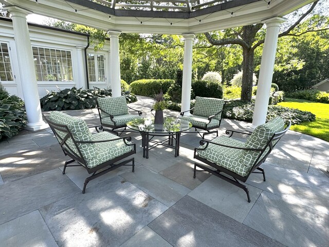 109 Elys Ferry Rd, Lyme, CT 06371 - view of patio with a gazebo