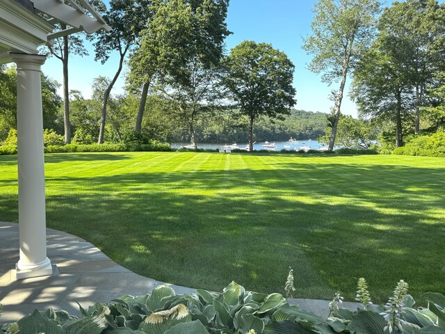 109 Elys Ferry Rd, Lyme, CT 06371 - view of property's community with a lawn and view of wooded area