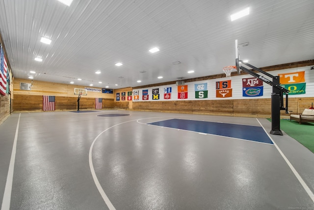 view of basketball court featuring community basketball court