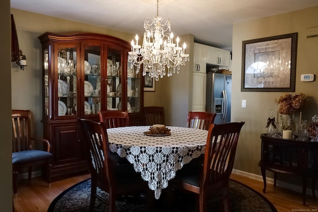 dining room featuring dark wood-type flooring