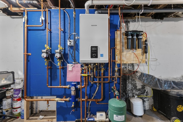 utilities with tankless water heater