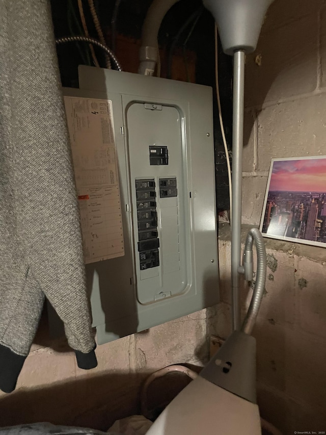 utility room with electric panel