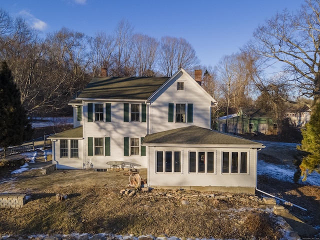 view of back of property