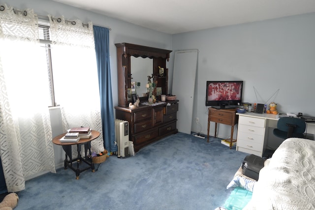 sitting room featuring carpet