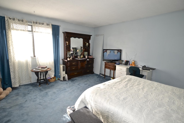 bedroom with carpet floors