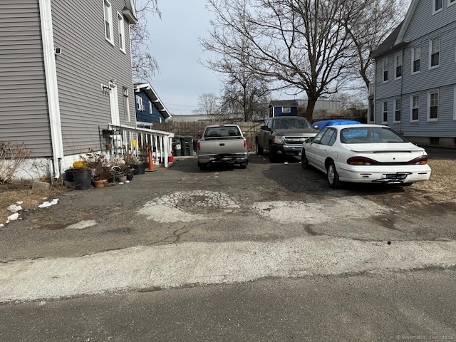 view of parking / parking lot