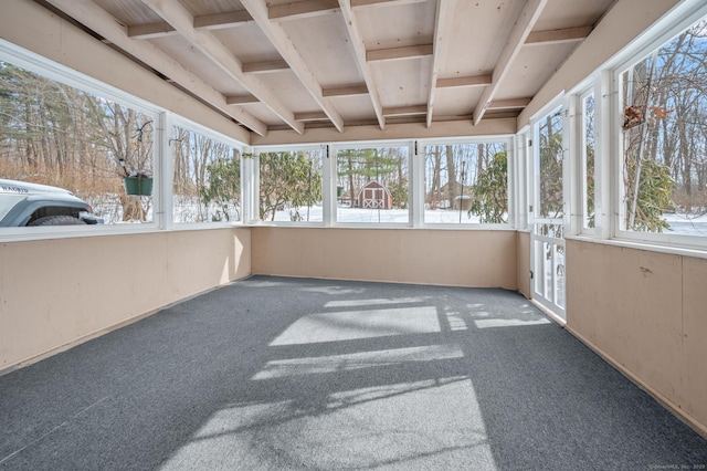 sunroom featuring a wealth of natural light