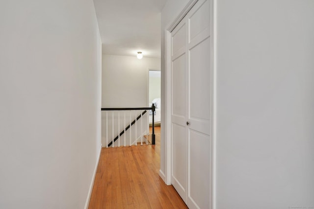 hall featuring light hardwood / wood-style floors