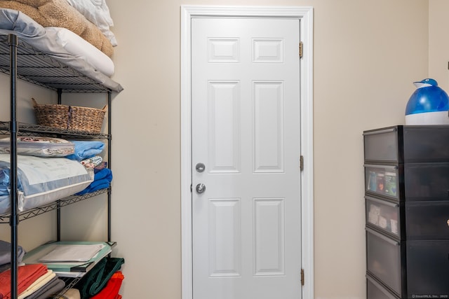 view of storage room