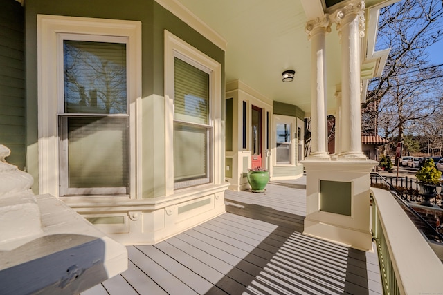 view of wooden terrace