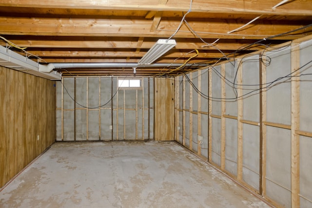 view of basement