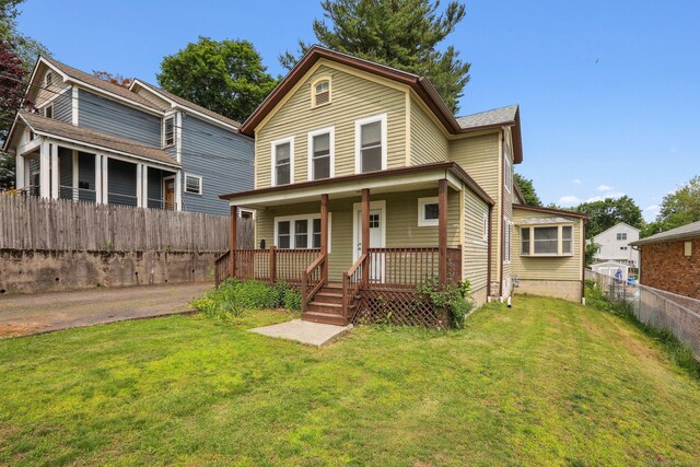 15 Seeley St, Danbury, CT 06810 - view of front of property featuring a porch